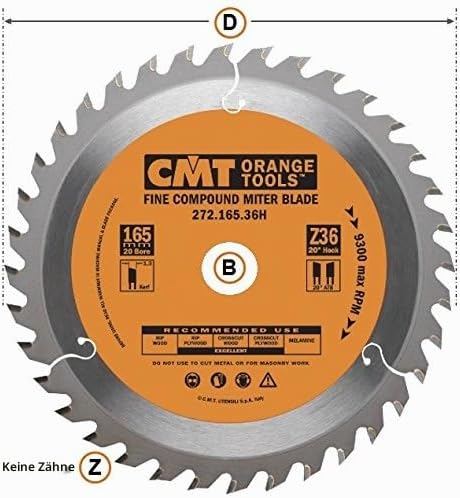 CMT 272.250.60 M Ultra Schmale Schnittfuge Klinge z-60 um B-30 K-2,4 p-1,6