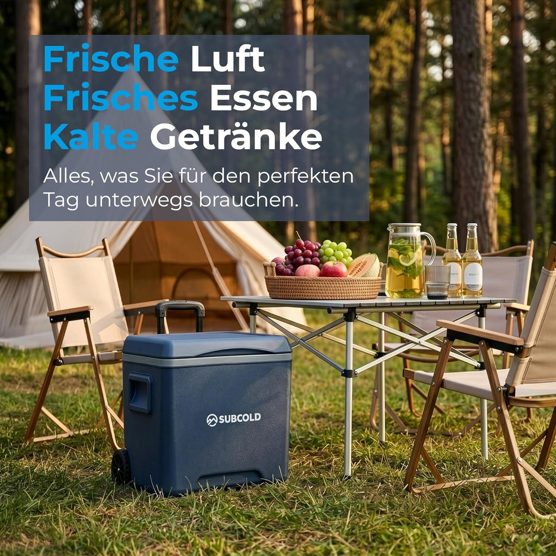 Subcold Kühlbox mit 2 Kühlakkus - Leichte isolierte Kühlbox | Isolierte Kühlbox für Reisen, Auto, Pi