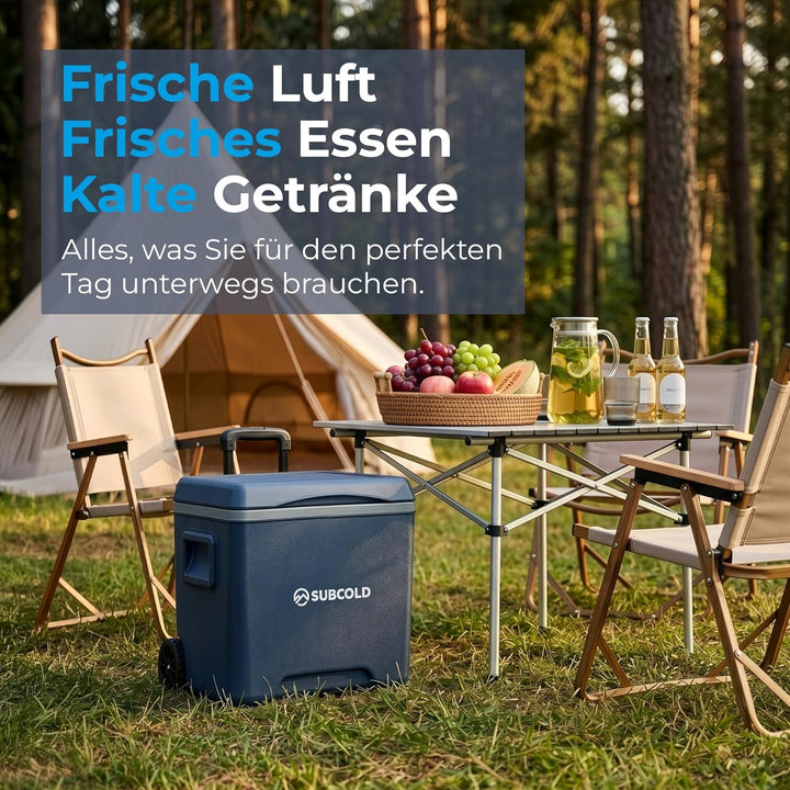 Subcold Kühlbox mit 2 Kühlakkus - Leichte isolierte Kühlbox | Isolierte Kühlbox für Reisen, Auto, Pi