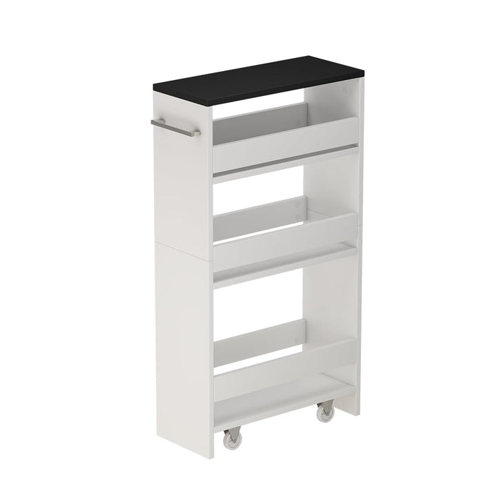 Vicco Rollregal Rivo, Weiss/Anthrazit, 20 x 84.4 cm Weiss/Anthrazit 20 cm, Weiß/Anthrazit 20 cm