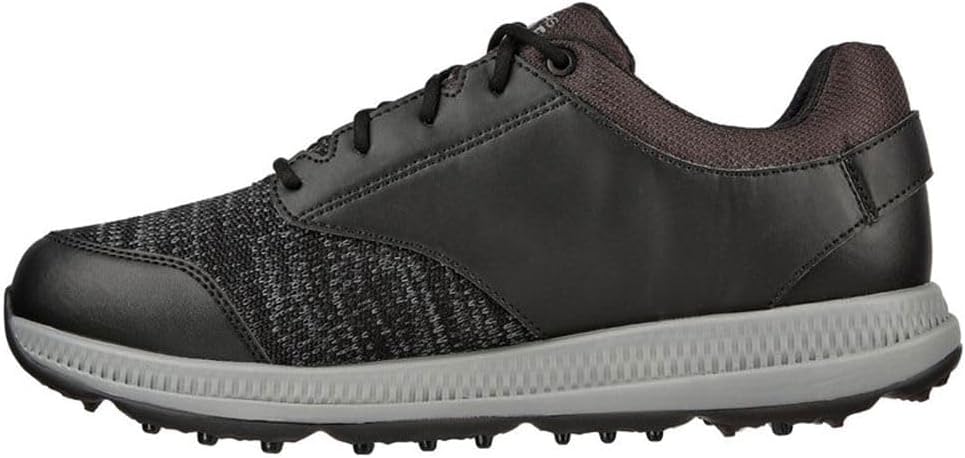 Skechers Herren Max Fairway 3 Arch Fit Spikeless Golfschuh Sneaker 46 EU Schwarzes Synthetik Textil