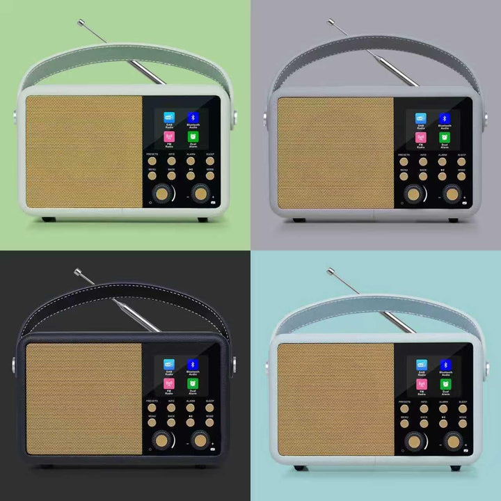 LEMEGA Class Finesse DAB+ Digitalradio, Farbdisplay, Bluetooth,Blau | 60 Senderspeicher, 12 Std Akku
