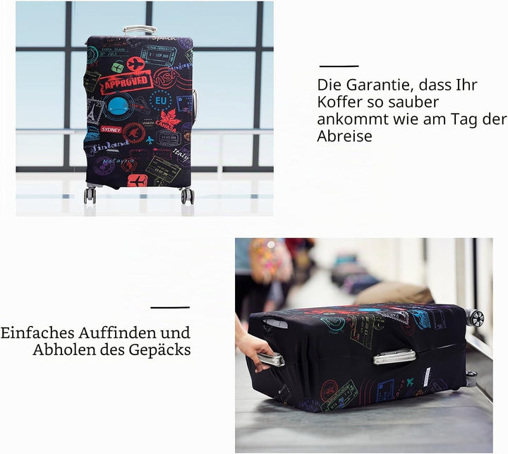 OrgaWise Kofferhülle Luggage Cover Gepäck Cover Gepäckabdeckung for Travel Luggage Schutzhülle Koffe