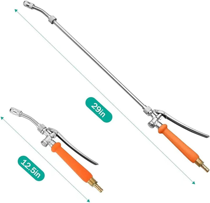 Ganzmetall Ersatzsprühstab, 29 Zoll 1/4 und 3/8 Sprühstab aus Messing mit Widerhaken, Verstellbarer