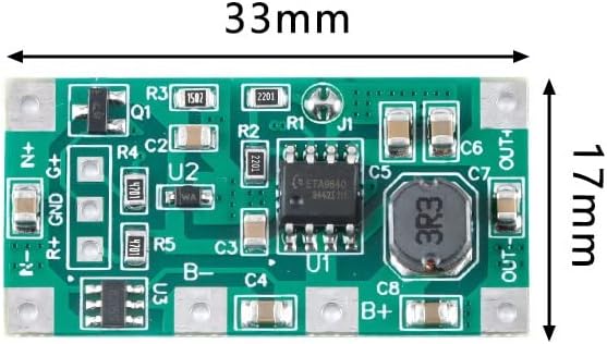 TECNOULAB 5 Stück DC 5 V 1 A USV unterbrechungsfreies Stromversorgungsmodul 18650 Lithium-Batteriesc