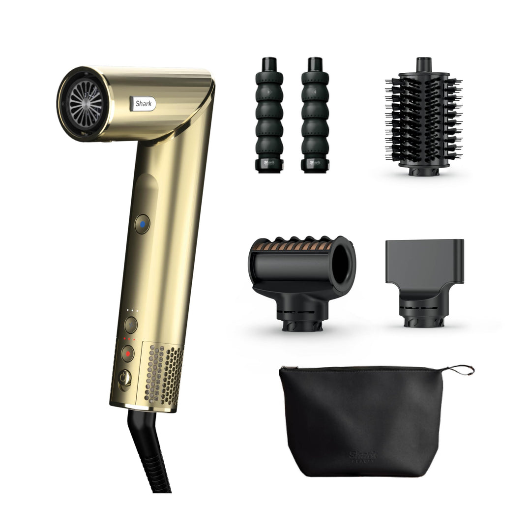 Shark FlexStyle 4-in-1 Luftstyler & Haartrockner Limited Edition, Auto-Wrap-Lockenaufsatz, Paddle-Bü