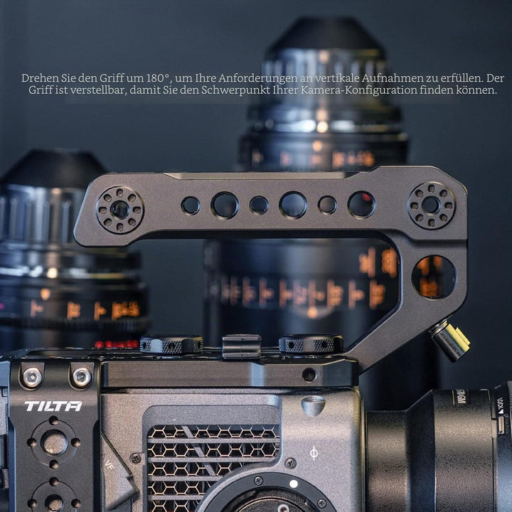 Tilta Oberer Griff kompatibel mit Sony FX6 Schuhhalterung für Videokamera, LED-Lichter, Mikrofone ES