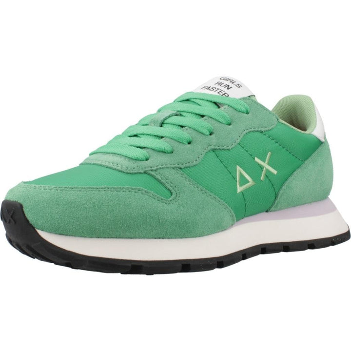 SUN68 Damen Ally Solid NylonSneaker 36 EU Verde Prato, 36 EU Verde Prato
