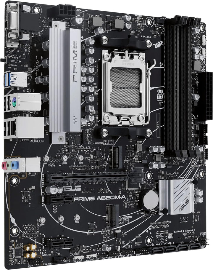ASUS Prime A620M-A-CSM Mainboard Sockel AMD A620 (Ryzen 7000, micro-ATX, DDR5 Speicher, PCIe 4.0, BI