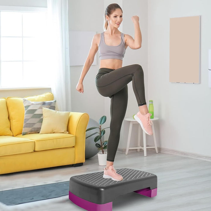 Aerobic Stepper Höhenverstellbarer Fitness-Stepper Mit Rutschfester Oberfläche Und Stabiler Basis Fü