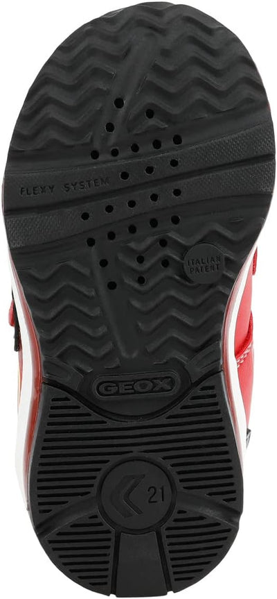 Geox Jungen B Todo Boy B Sneaker 22 EU Red Black, 22 EU Red Black