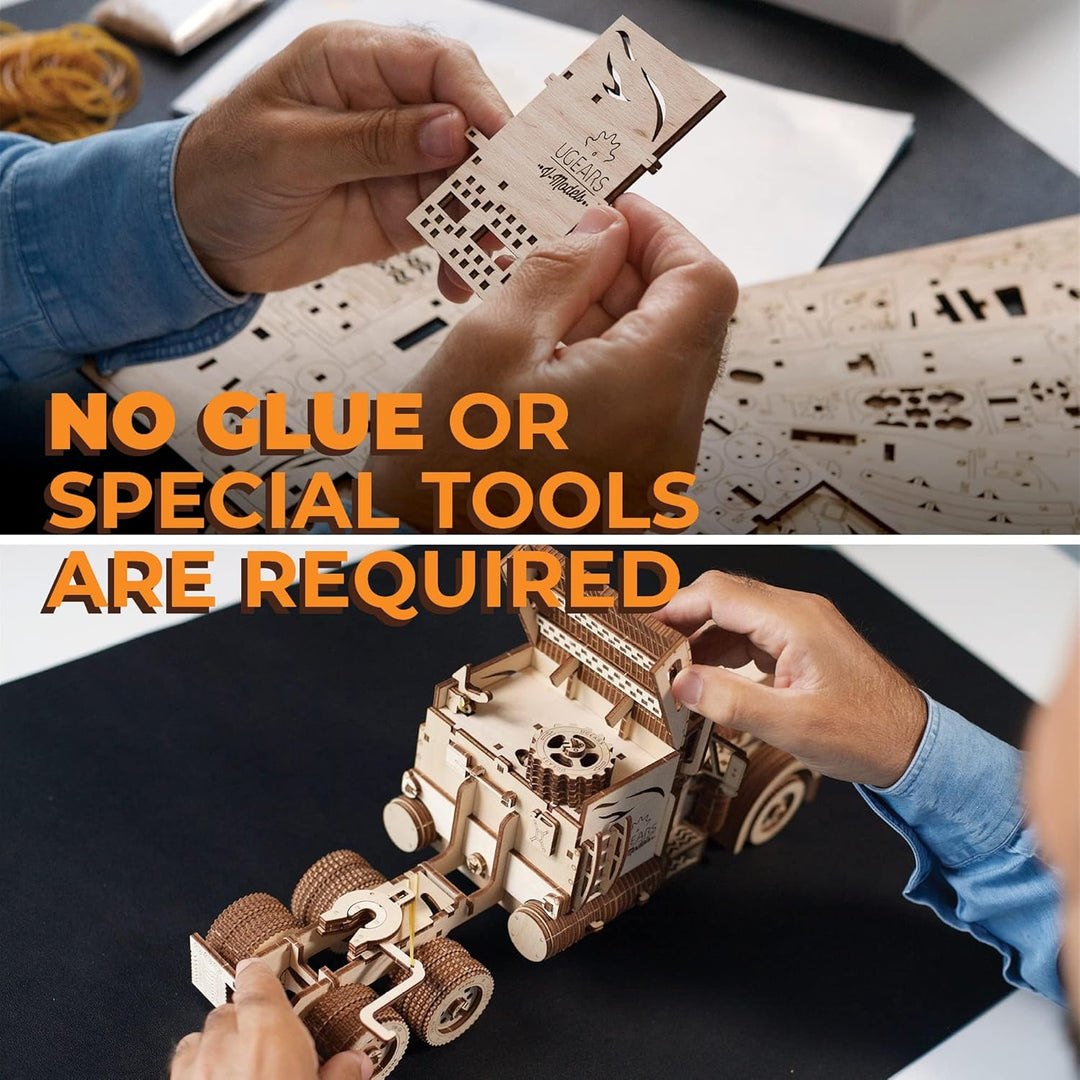 UGEARS LKW-Bausatz – Schweres Jungen-LKW-Modell als Geschenk zum Vatertag – Miniatur-Sperrholz-DIY-M
