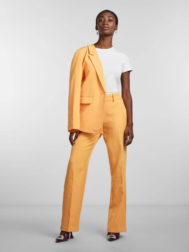Y.A.S Damen Yasbluris Mw Flared Pant Noos Anzughose, Mock Orange