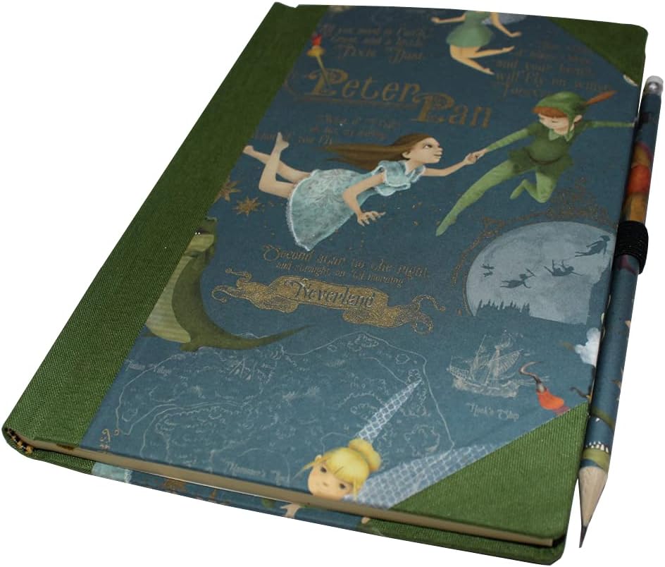 Notizbuch Peter Pan mit Buchbinderleinen