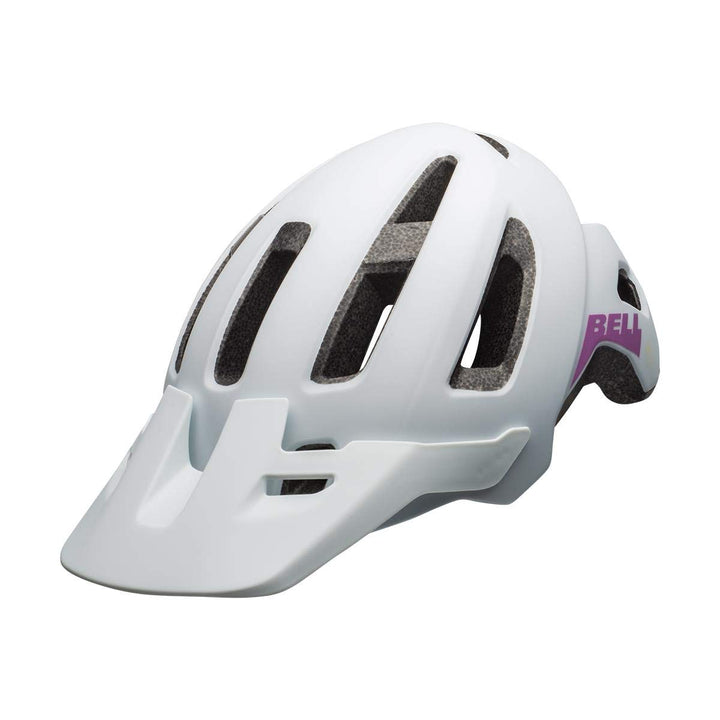 Bell Unisex Jugend Nomad Jr Fahrradhelme, Matte White/Purple 21, Einheitsgrösse