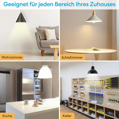 Lichtschalter Funkschalter Set mit 4-Tasten Fernbedienung (eine Fernbedienungen mit zwei Empfängern)