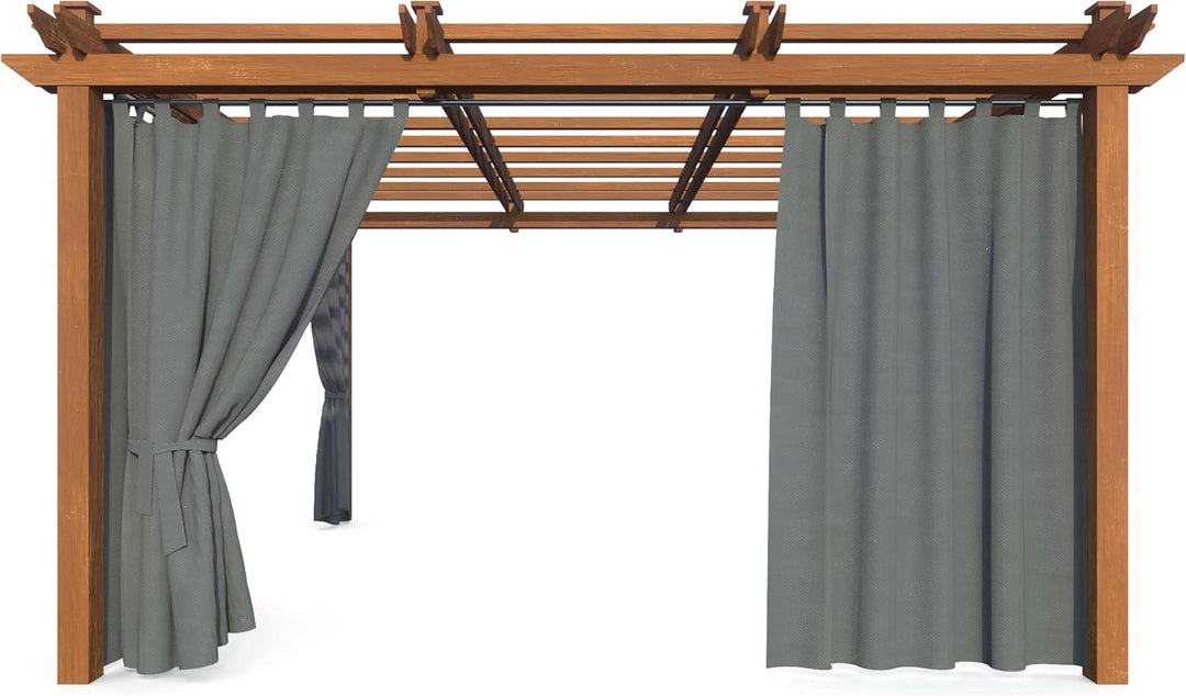 HOME DEKO Terrassenvorhang, Wasserdichter Gartenvorhang für Terrasse, Balkon, Pergola & Pavillon, Sc