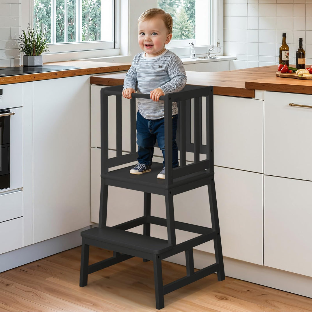 COSYLAND Lernturm ab 1 Jahr – Montessori Learning Tower für Kinder – Sicherer Kinder Lernturm ab 2 J