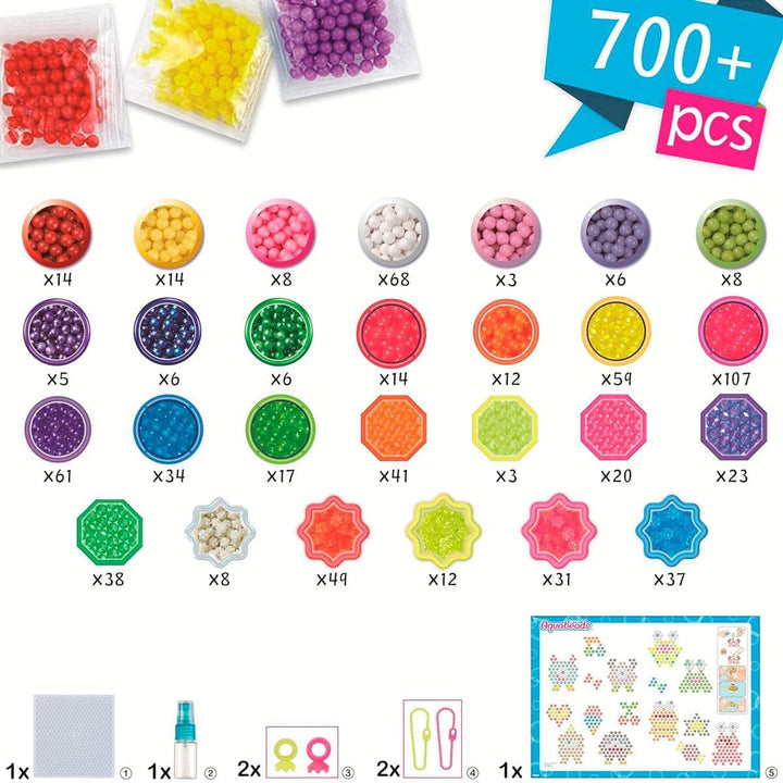 Aquabeads - 35144 Verrückte Monster Bastelset, Wasserperlen Bastelset für Kinder ab 4 Jahren, Bastel
