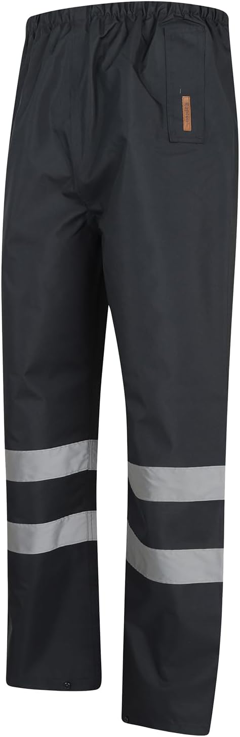 FAIRY TRENDZ LTD Herren-Regenhose, hohe Sichtbarkeit, wasserdicht, reflektierend, für die Arbeit, Si