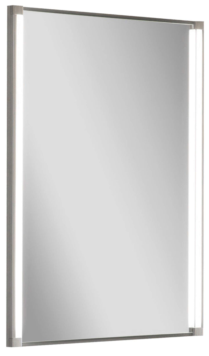 FACKELMANN Spiegel LED-LINE/Wandspiegelelement mit LED-Beleuchtung/Masse (B x H x T): ca. 43 x 67 x