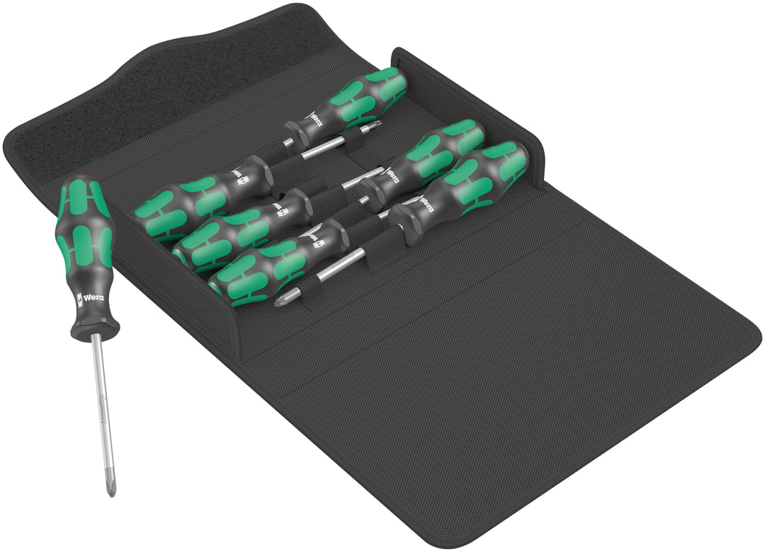 Wera 05105623001 Kraftform 300/7 Set 1 Schraubendrehersatz, 7-teilig