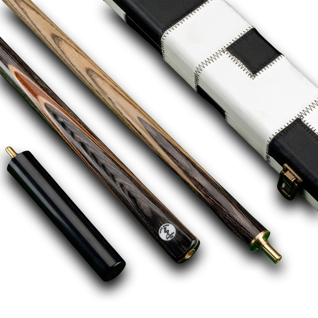 57" Handgemachte 3/4 Jointed SnookerQueues with PU Köcher Tasche oder Queue-Koffer B, B