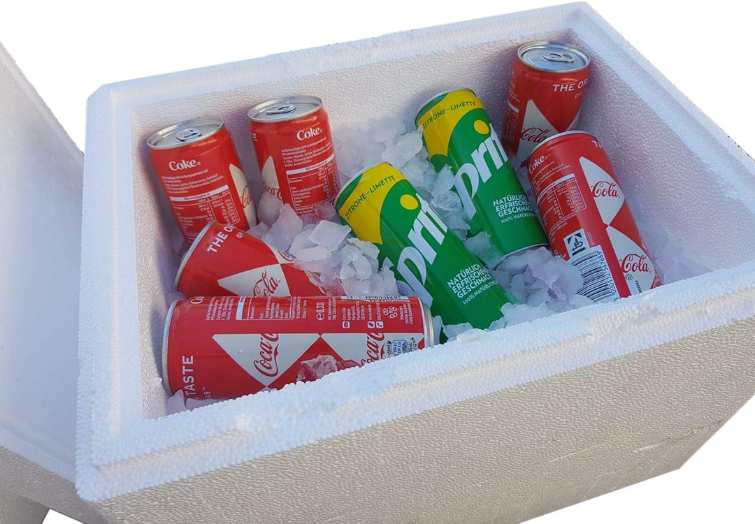 Thermobox, Styroporbox / Eisbox für Essen, Getränke & temperaturempfindliche Ware, Isolierbox aus St