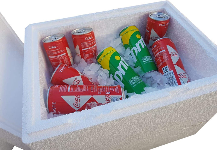 Thermobox, Styroporbox / Eisbox für Essen, Getränke & temperaturempfindliche Ware, Isolierbox aus St