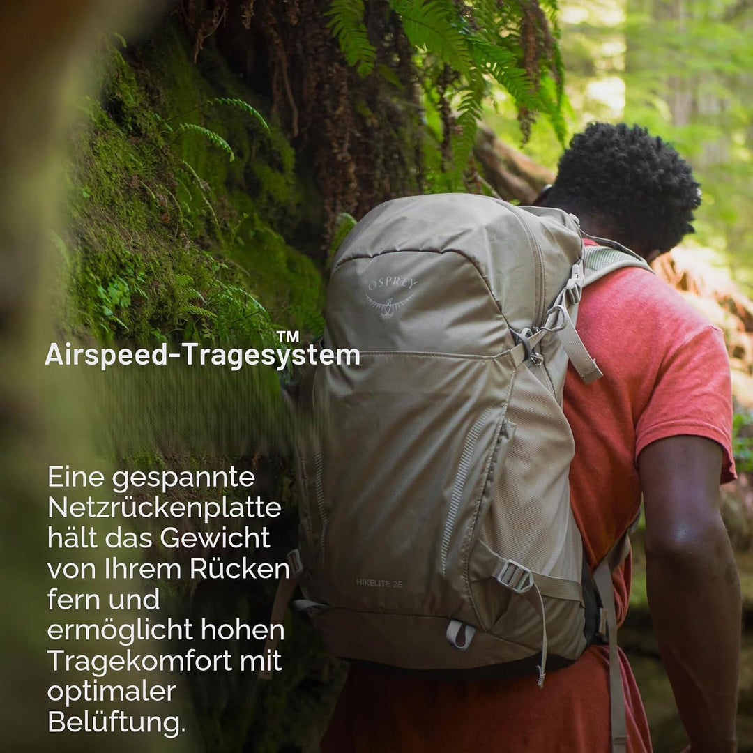 Osprey Europe Hikelite 26 Backpack Schwarz, Schwarz
