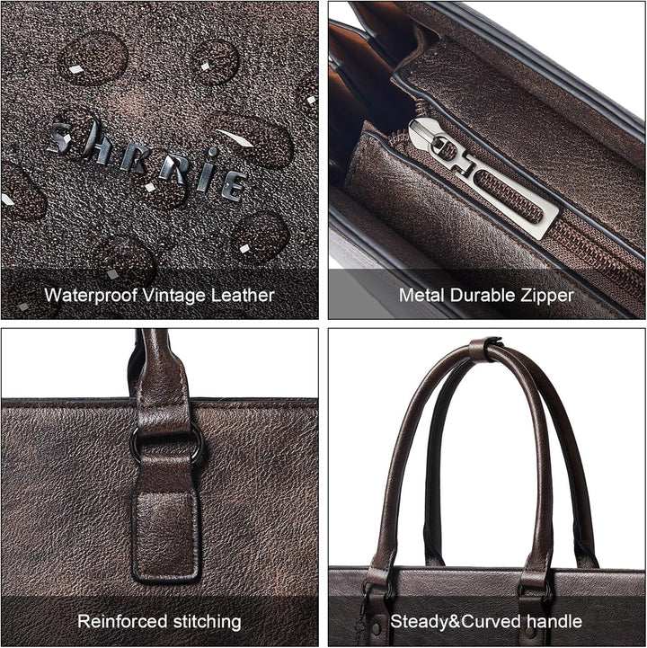 Shrrie Handtasche für Damen, Laptoptasche Aktentasche Arbeitstasche - Businesstasch für Business Bür