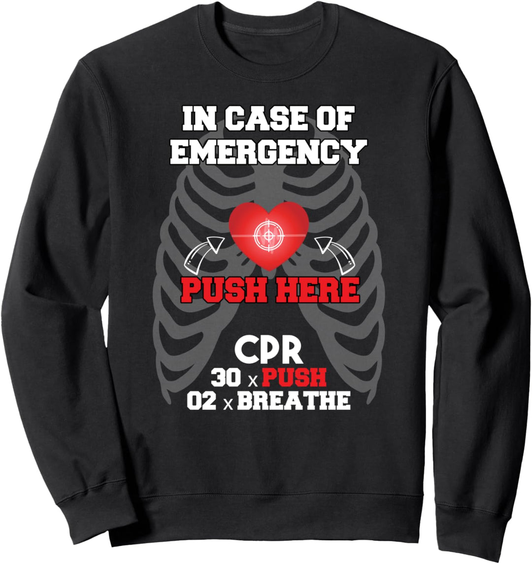 Lustiger Cpr Instructor Erste Hilfe für Krankenschwestern CPR Instructor Sweatshirt