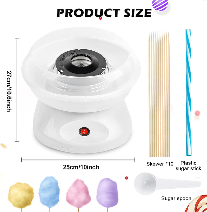Zuckerwattemaschine, Retro Cotton Candy Machine 450W für Zuhause, Zuckerwatte Maschine mit Zubehör u