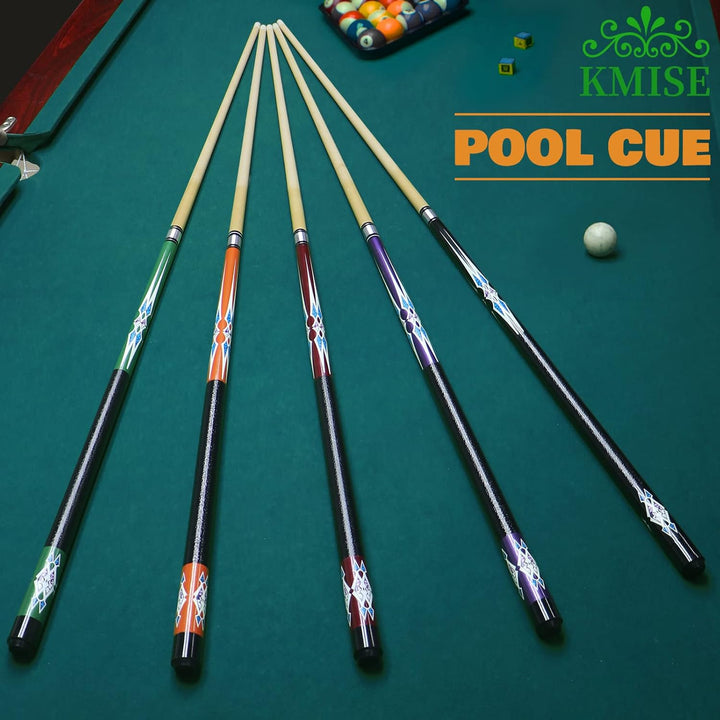 Kmise Billard-Stick-Set, 147 cm, Billard-Queue-Stick, Snooker-Spiel, Billard-Sticks für Männer, prof