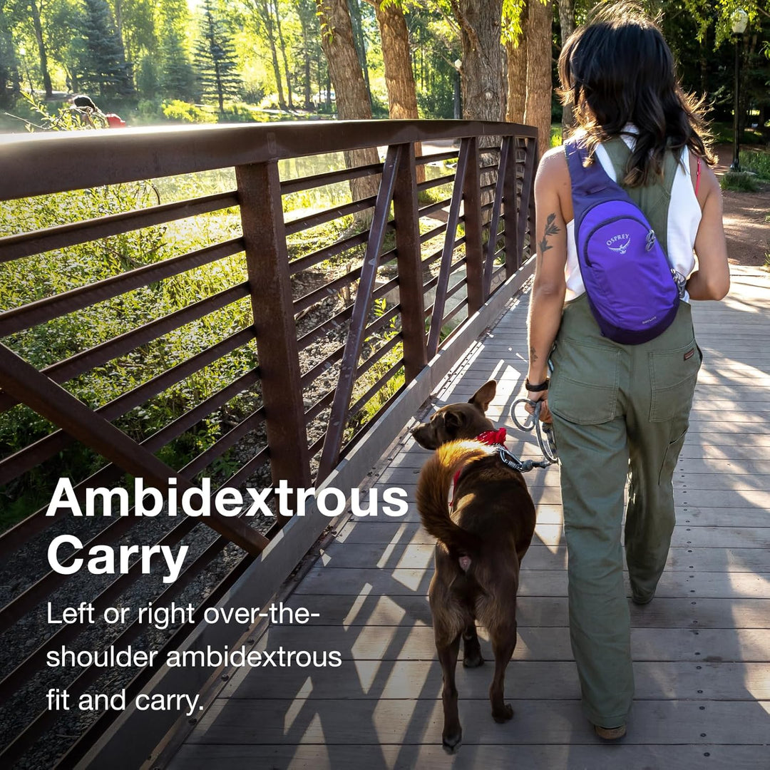 Osprey Daylite Unisex Sling Bag Schwarz O/S - Fassungsvermögen 6L, Schwarz O/S - Fassungsvermög