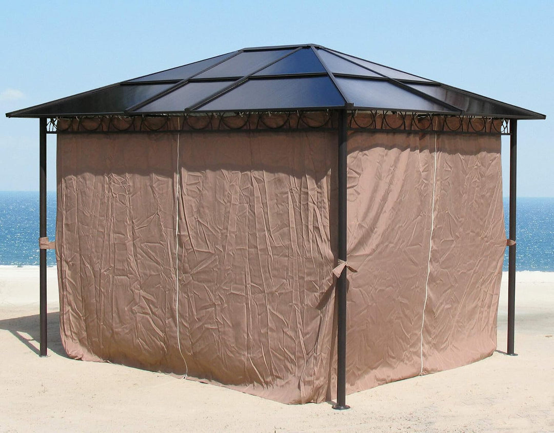 QUICK STAR 4 Seitenteile für Hardtop Pavillon 3x3,6m Doppelstegplatten Polycarbonat
