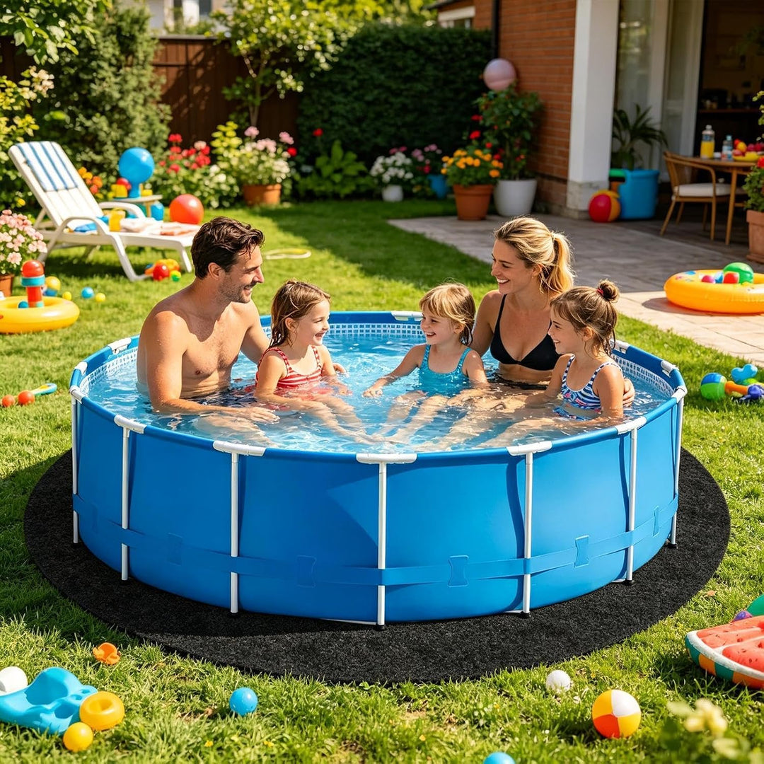 Poolfolie, durchstossfeste, verdickte Auskleidung, Bodenpool-Polsterung, für Outdoor, Schwimmen, Gar