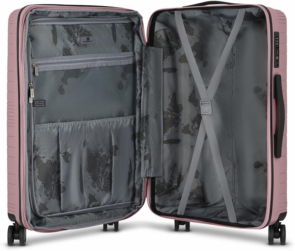 Franky Dallas 3.0 Hartschalen-Koffer gross | Reisekoffer - Trolley ausgestattet mit 4 Rollen, einem