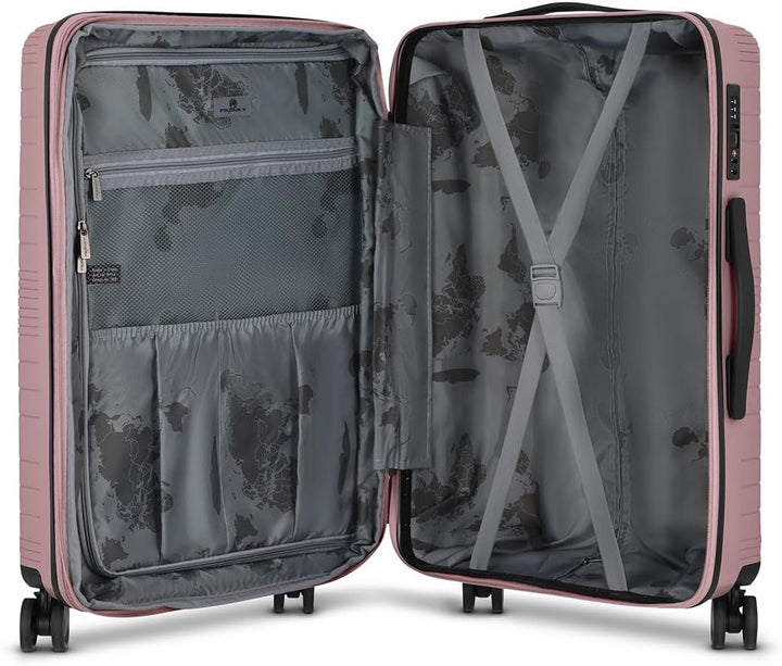 Franky Dallas 3.0 Hartschalen-Koffer gross | Reisekoffer - Trolley ausgestattet mit 4 Rollen, einem