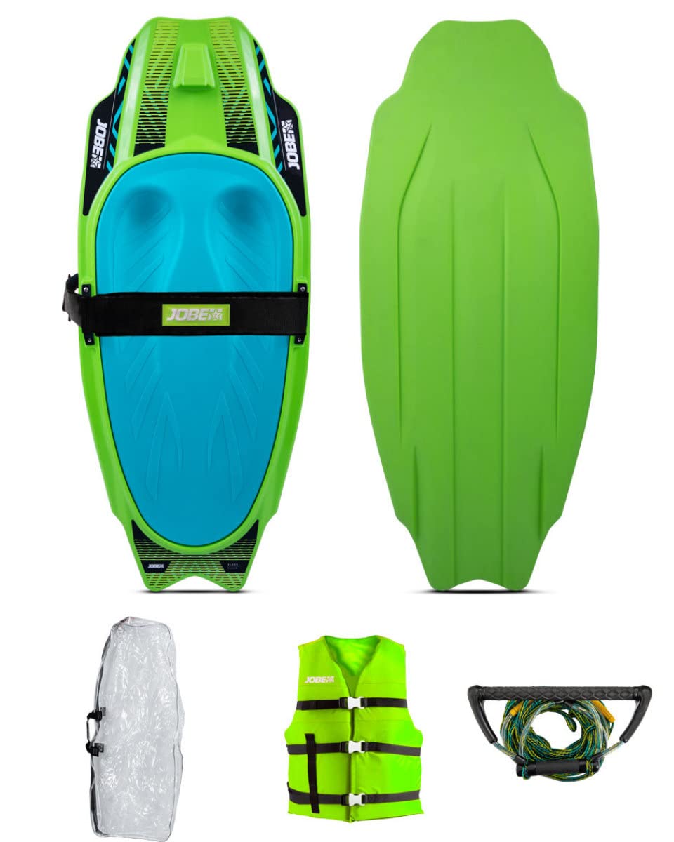 Jobe Slash Kneeboard Package Freestyle Board für Anfänger und Fortgeschrittene Green