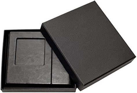 Leder USB-Case cm mit Bildfenster. Flash Drive Tasche mit DVD Slot (Schwarz, USB+1CD) USB+1CD Schwar
