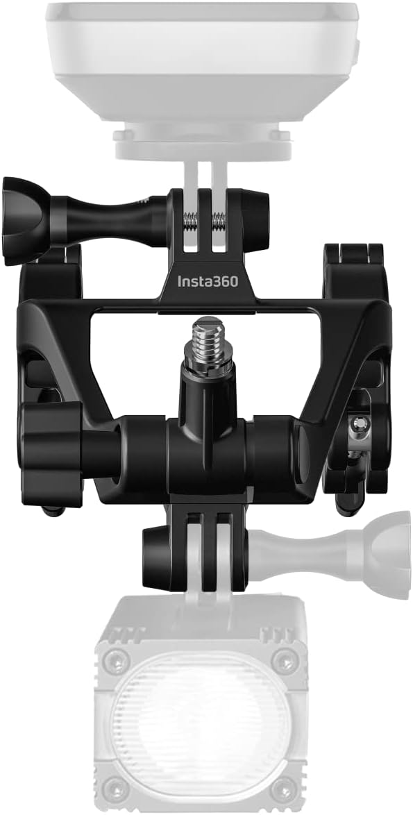 Insta360 854189 Fahrradlenkerhalterung für Drittpersonen, unsichtbar, für ONE X2, X3 & ONE R/RS, Sch