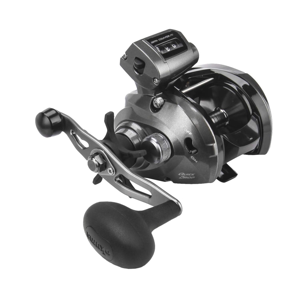 Okuma Konvektor Low Profile Schnurzähler Graphitrahmen Schlepprolle CV-354dlx: 240 m - 6,4 kg, 5,4:1