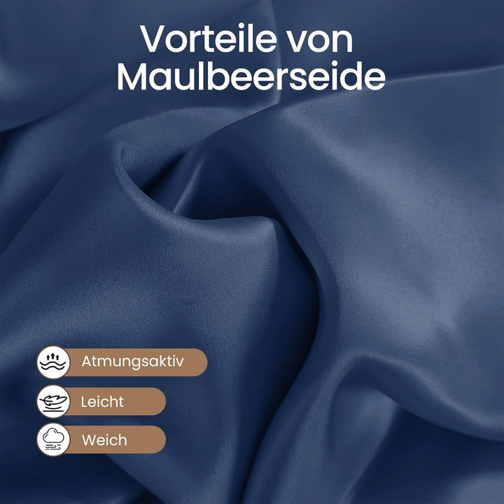 THXSILK 25 Momme Seide Kissenbezug für Haar und Haut - Maulbeerseide Kissenbezug - Hypoallergen mit