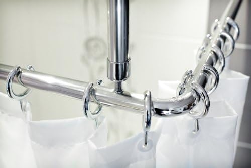 3er ALU WINKELSTANGE BARRIEREFREI SCHWARZ - Bequemes durchschieben des Vorhangs ohne Hindernis - DUS