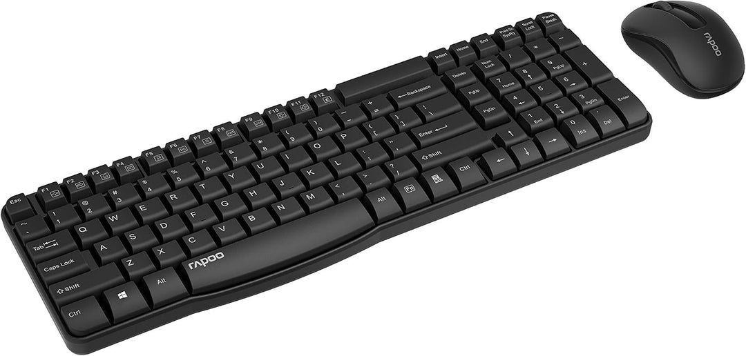 Rapoo X1800S kabelloses Tastatur-Maus Set Wireless Deskset 1000 DPI Sensor 12 Monate Batterielaufzei