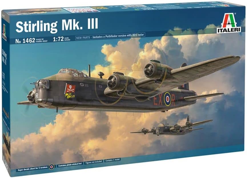 Italeri 1462 1:72 British Stirling Mk. III - Modellbau, Bausatz, Standmodellbau, Basteln, Hobby, Kle