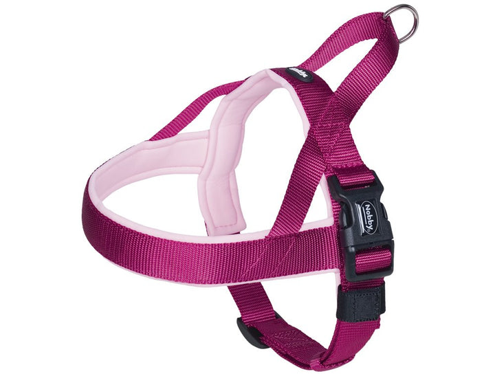 Nobby Norwegergeschirr Classic Preno, Himbeere/pink L: 60-76 cm + 46 cm, B: 25/35 mm, 1 Stück 1 Stüc