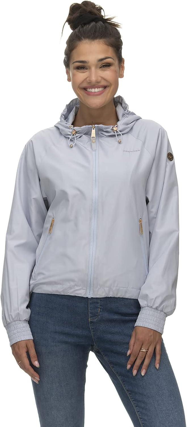 Ragwear Damen Kapuzenjacke Tanisha L Light Blue, L Light Blue