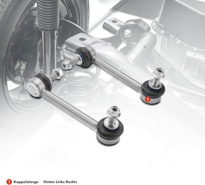 Frankberg 2x Koppelstange Hinterachse Links Rechts Kompatibel mit Model 3 5YJ3 2017-2022 Replace# 10